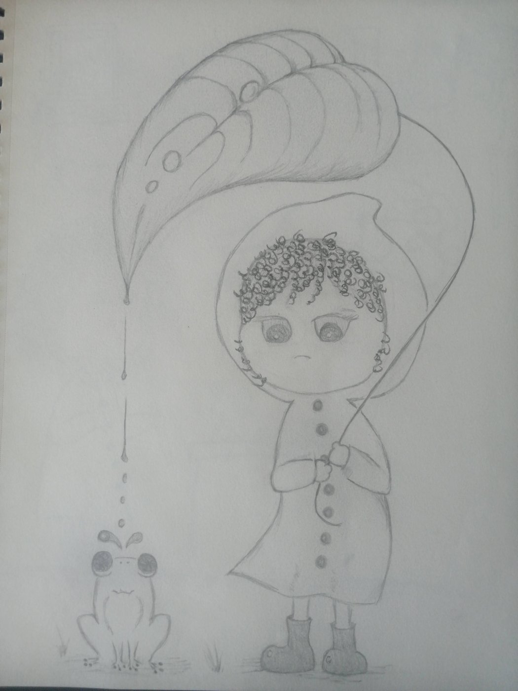 A pencil drawing