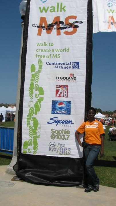 Volunteering at the Walk MS event